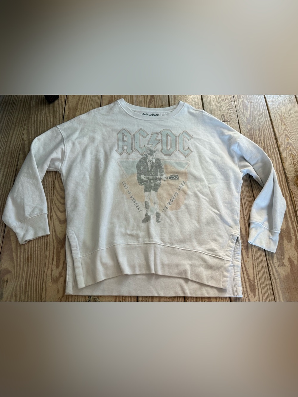 AC/DC 1979 World Tour Graphic Sweatshirt - Size Medium